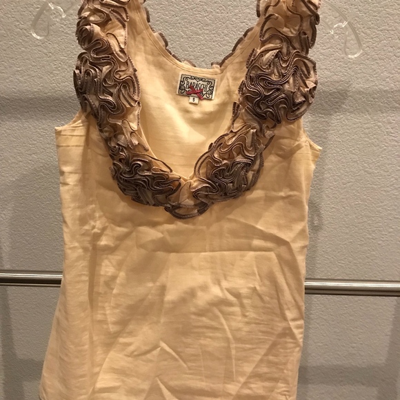 Anthropologie Beige Rose Tank Top - Picture 1 of 2